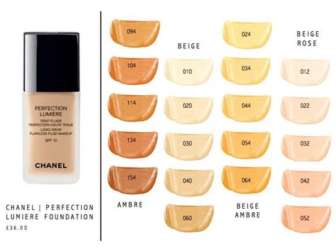 chanel lumiere foundation swatches|chanel foundation comparison chart.